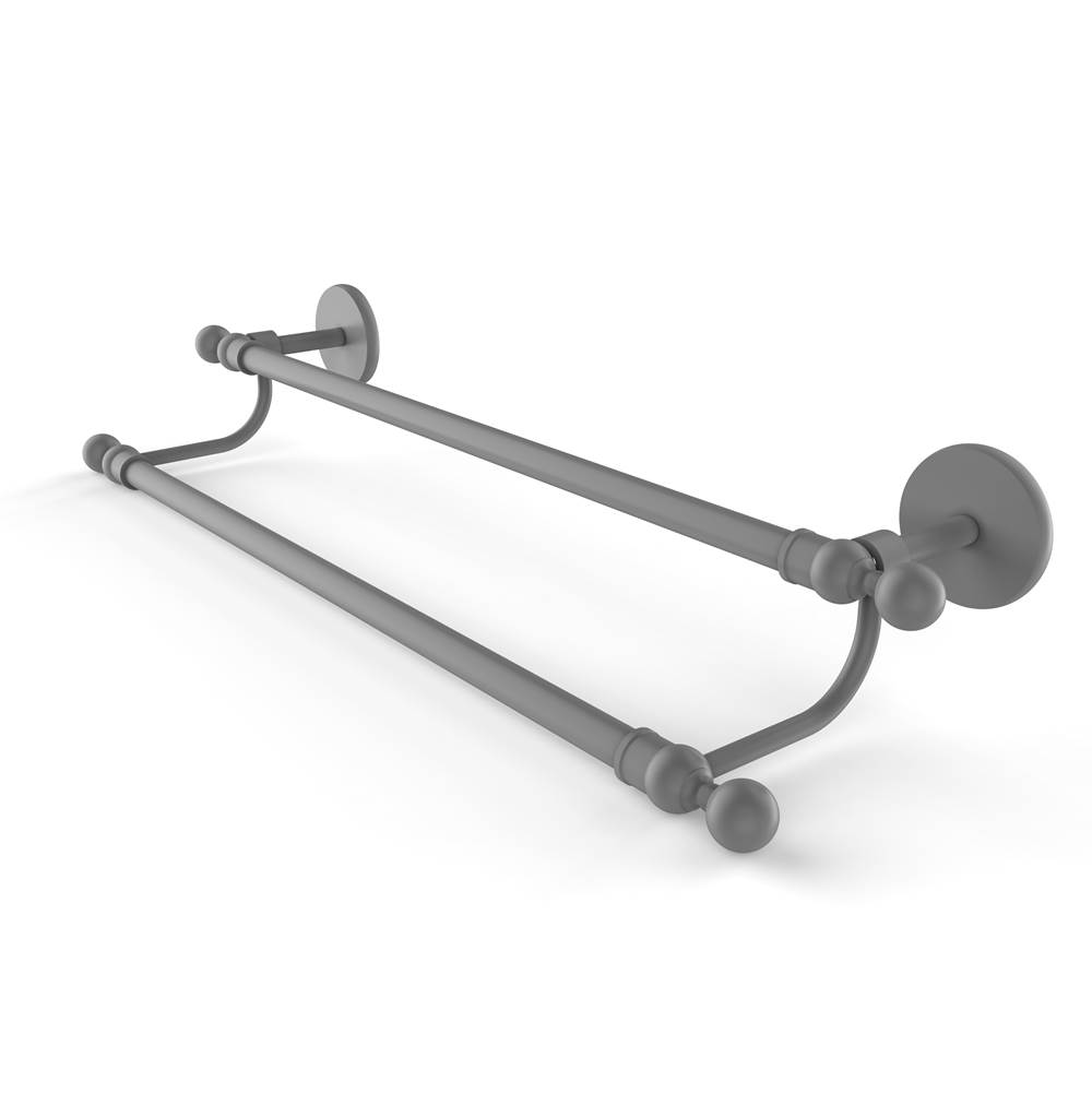Allied Brass 1072/18-PEW Skyline Collection 18 Inch Double Towel Bar Antique Pewter 