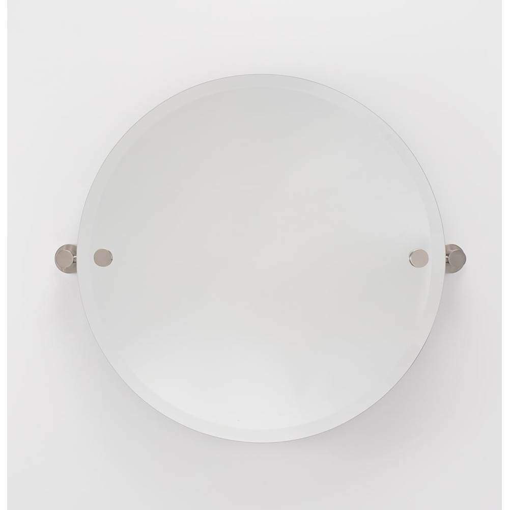 Alno Round Mirror W/ Holes For Brackets