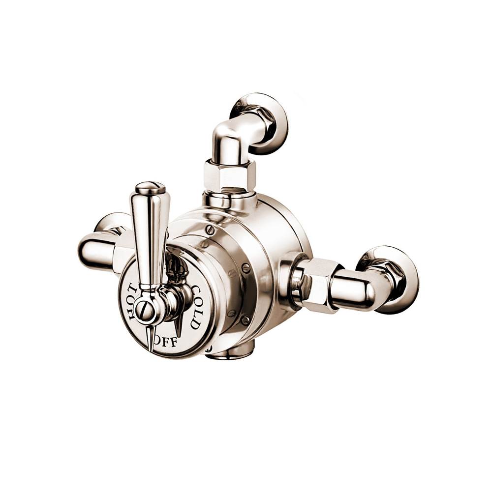 Barber Wilsons And Company Exposed Thermostatic  Valve With Return Elbow  Only With Metal Lever (Compression Unions)