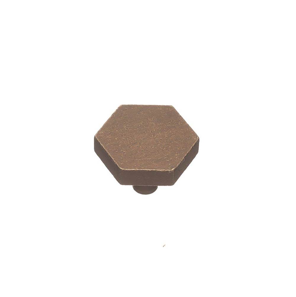 Colonial Bronze Cabinet Knob Hand Finished in Heritage Bronze