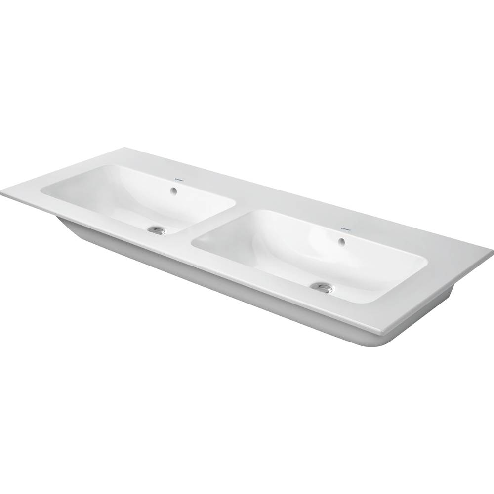 Duravit ME by Starck Double Vanity Sink White with WonderGliss