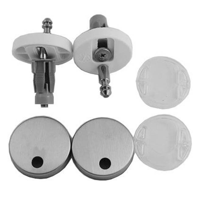 Duravit Hinge Set for Seat and Cover with Soft Closure, Stainless Steel