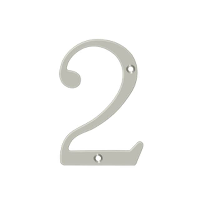 Deltana 4'' Numbers, Solid Brass