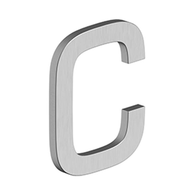 Deltana 4'' LETTER C, E SERIES WITH RISERS, STAINLESS STEEL