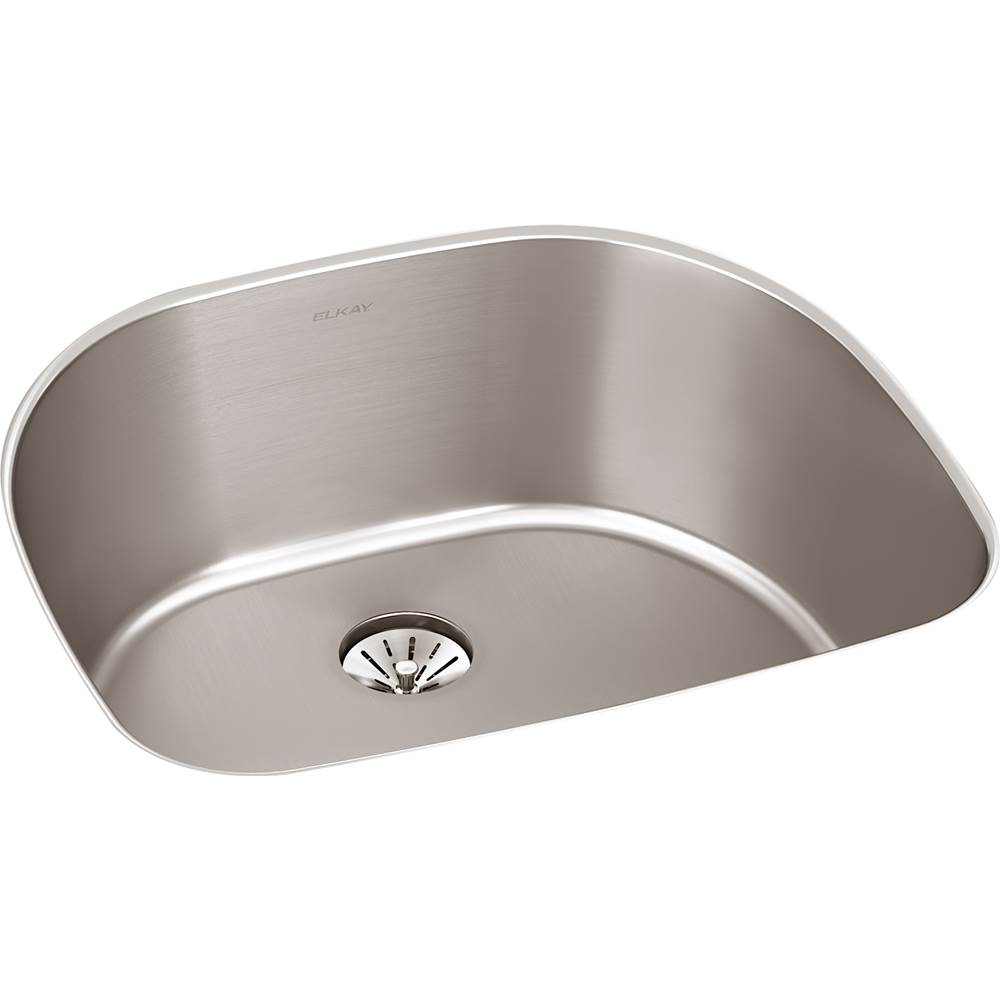 Elkay Reserve Selection Elkay Lustertone Iconix 16 Gauge Stainless Steel 23-5/8'' x 21-1/4'' x 9'' Single Bowl Undermount Sink with Perfect Drain