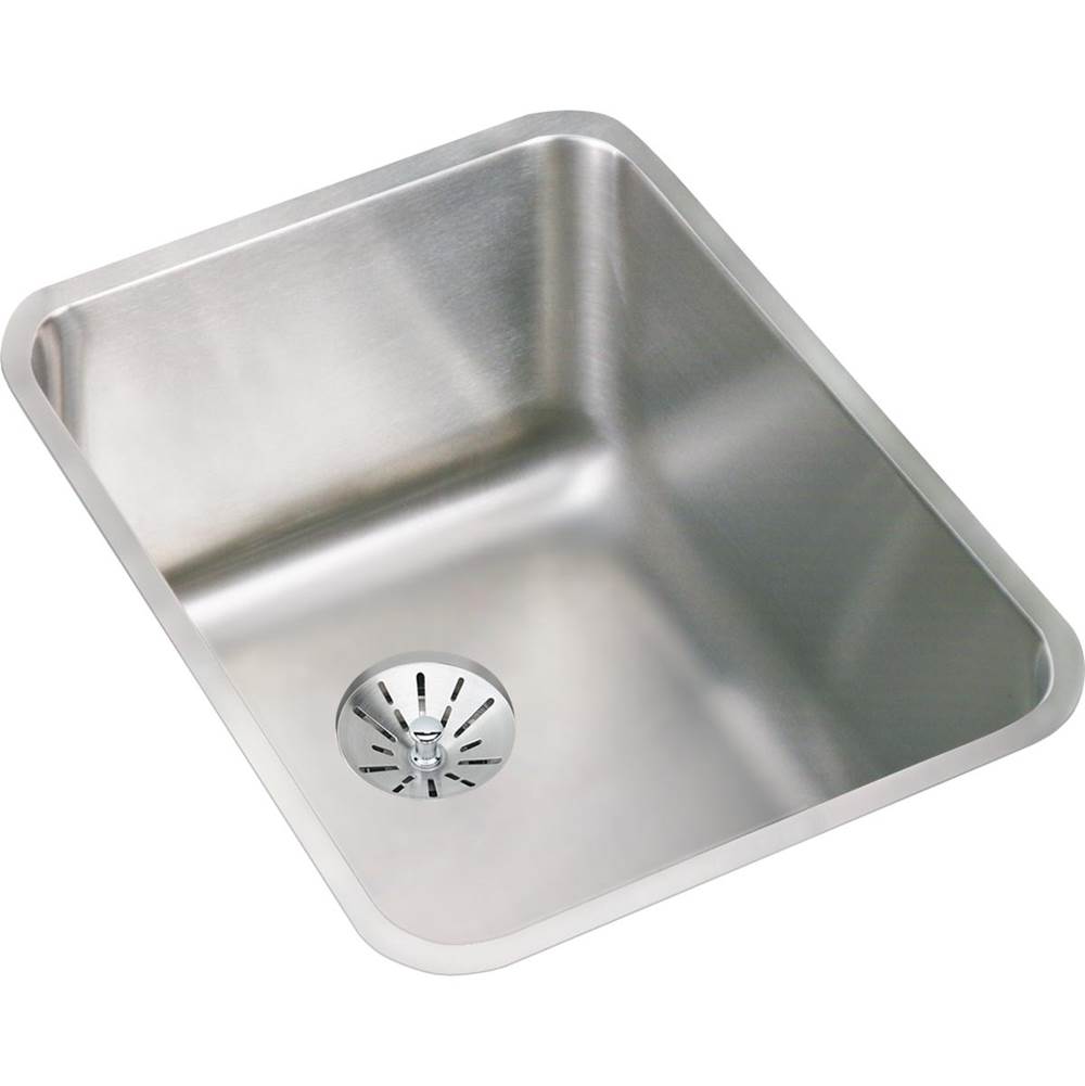 Elkay Lustertone Classic Stainless Steel 16-1/2'' x 20-1/2'' x 9-7/8'', Single Bowl Undermount Sink with Perfect Drain