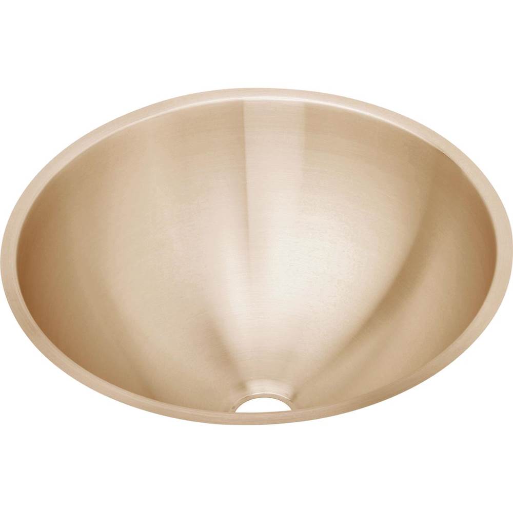 Elkay CuVerro Antimicrobial Copper 18-3/8'' x 18-3/8'' x 8'', Single Bowl Undermount Bathroom Sink