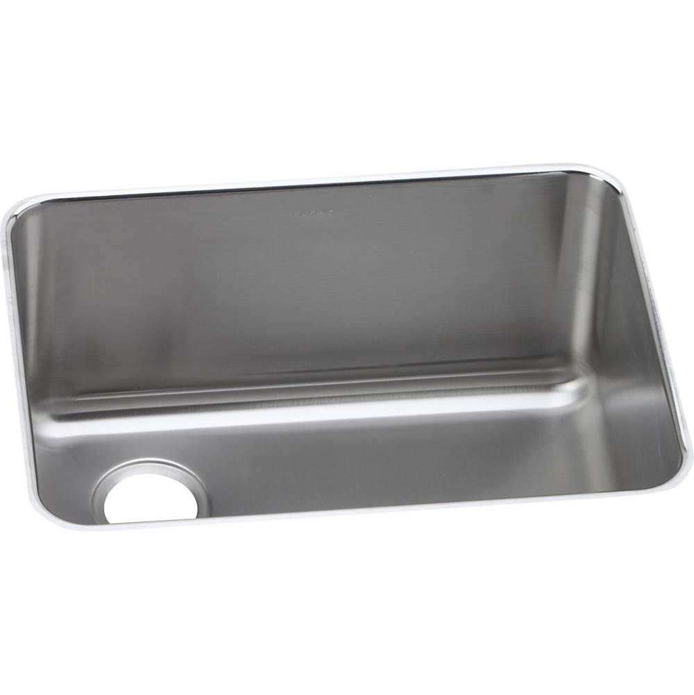 Elkay Lustertone Classic Stainless Steel 25-1/2'' x 19-1/4'' x 10'', Single Bowl Undermount Sink with Left Drain