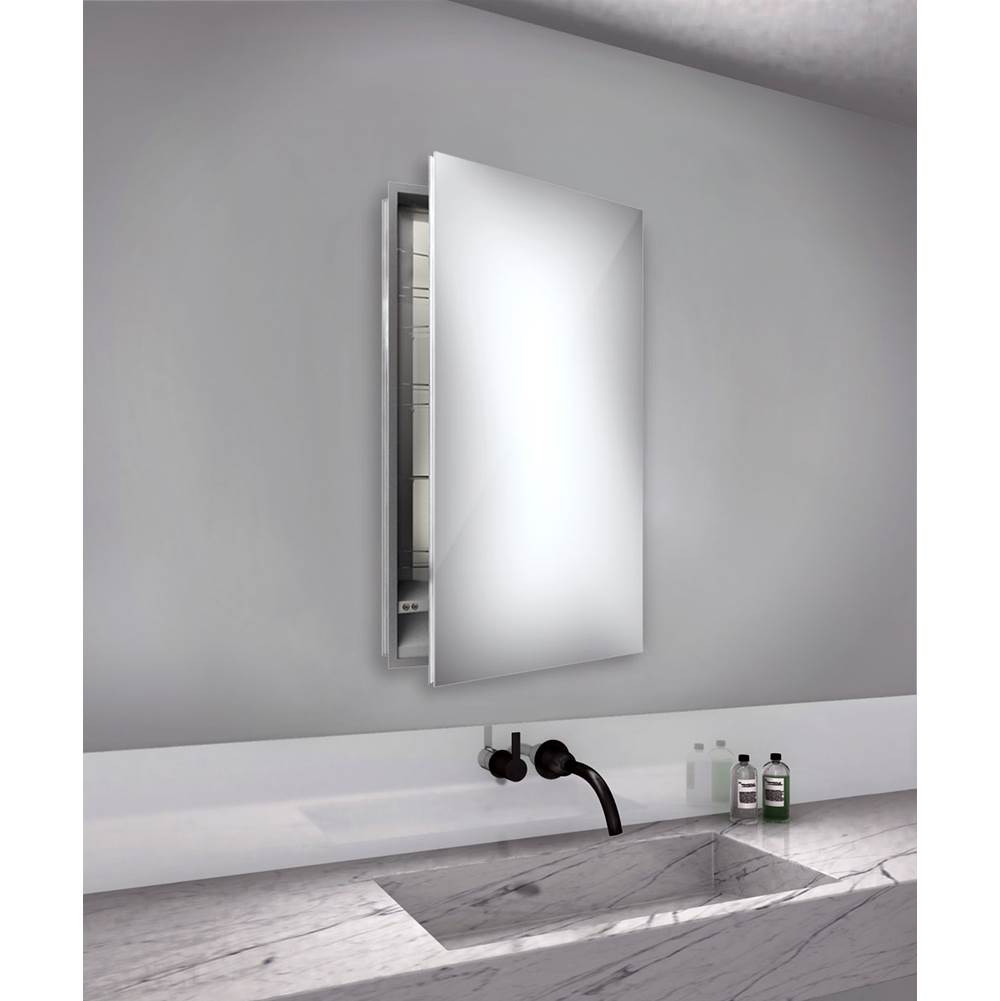 Electric Mirror Simplicity 23.25w x 40h  Mirrored Cabinet - Right hinged