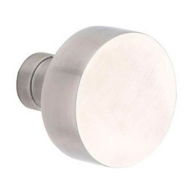 Emtek Concealed, Privacy, Stainless Steel Disk Rosette, Stainless Steel Round Knob, SS