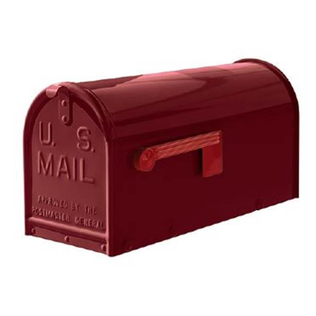 Gaines Manufacturing Janzer Gloss Burgundy Mailbox