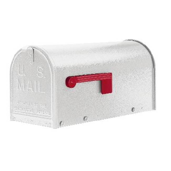 Gaines Manufacturing Janzer Textured White Mailbox