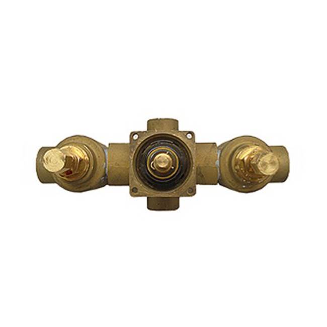 Herbeau ''Pompadour '' 1/2'' Thermostatic Valve - Trim Only in French Weathered Brass, -Trim Only