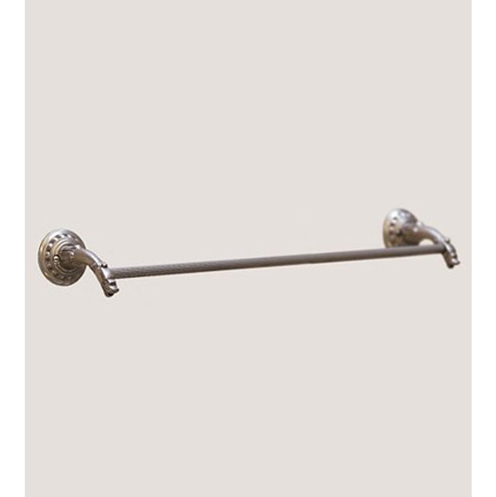 Herbeau ''Pompadour'' 30-inch Towel Bar in Weathered Brass