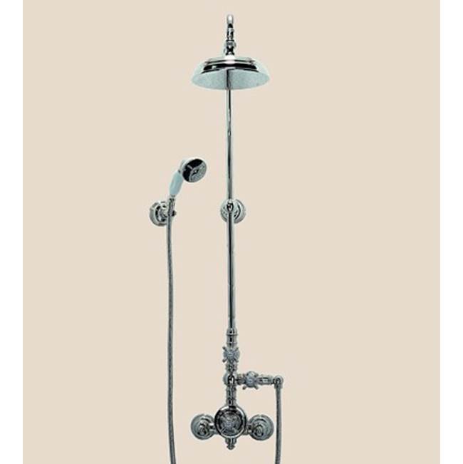Herbeau ''Royale'' Exposed Thermostatic Shower in Polished Black Nickel