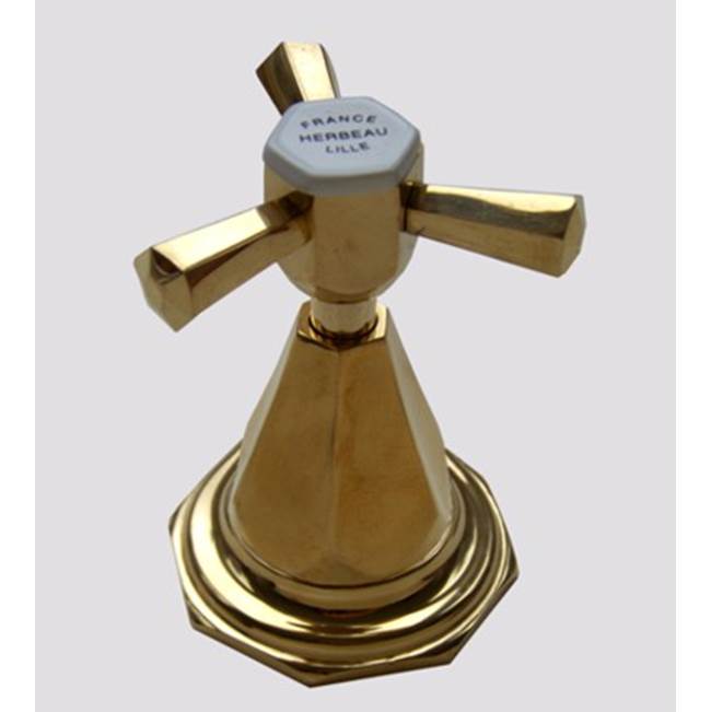 Herbeau ''Monarque'' 3/4 Wall Valve - Trim Only in Polished Brass, -Trim Only