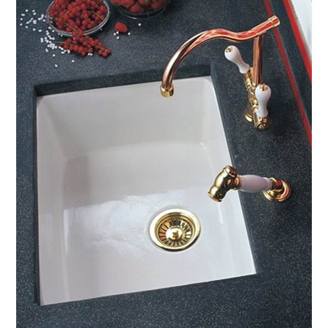 Herbeau Fireclay Drop-In / Undermount Sink in French Ivory