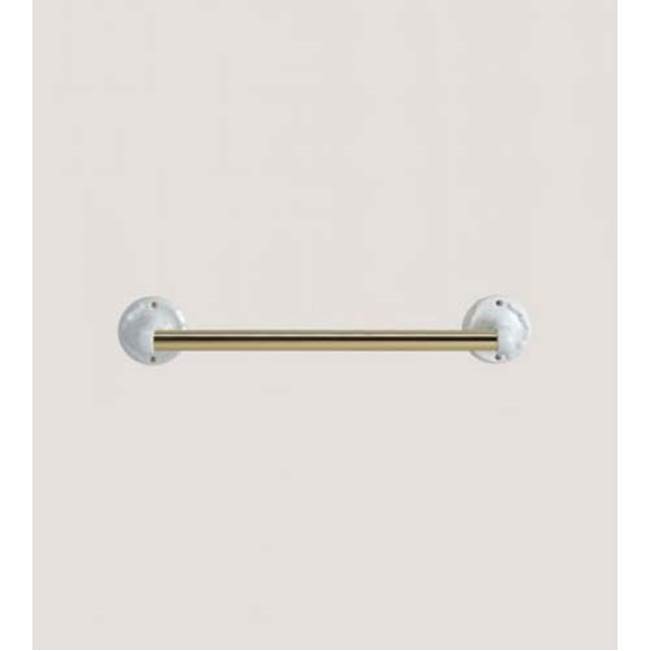 Herbeau ''Charleston'' 18'' Towel Bar in  XX Any Handpainted Finish, Lacquered Polished Black Nickel