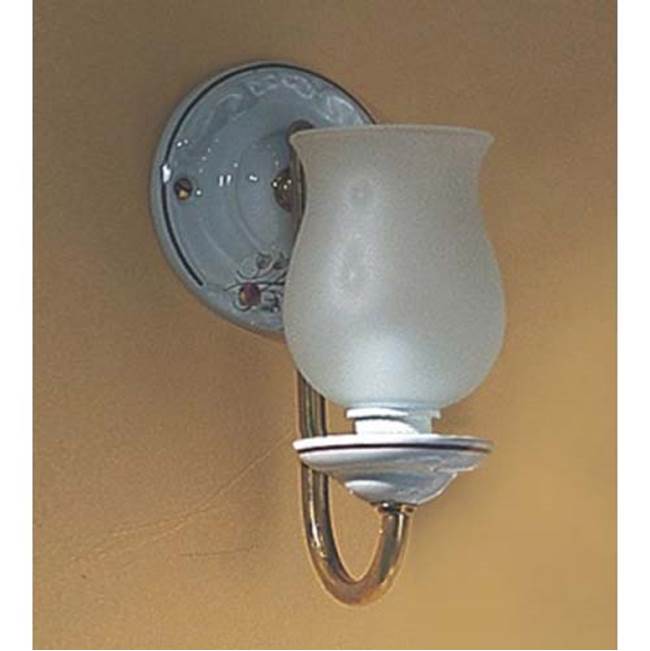 Herbeau Wall Light in White,  Polished Lacquered Copper Hardware