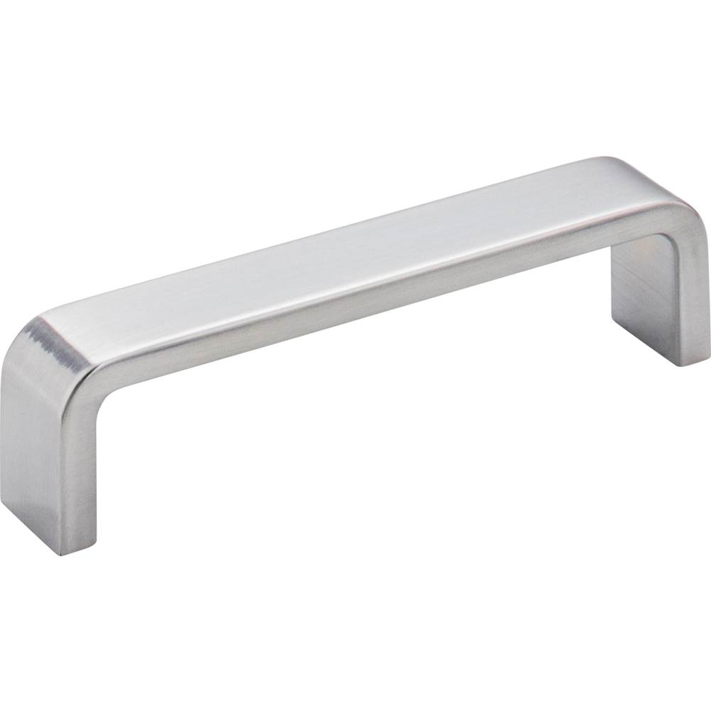Hardware Resources 4'' Center-to-Center Brushed Chrome Square Asher Cabinet Pull