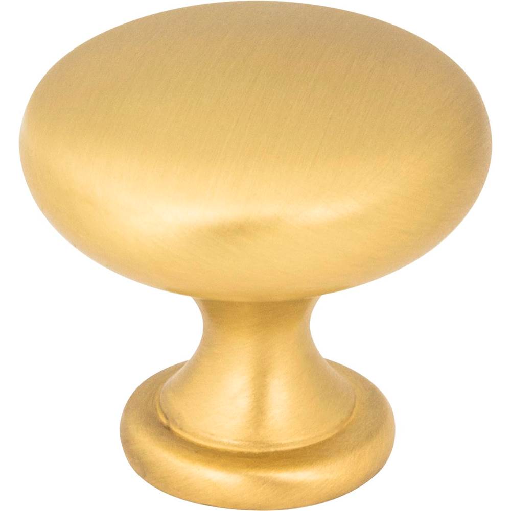 Hardware Resources 1-3/16'' Diameter Brushed Gold Madison Cabinet Mushroom Knob
