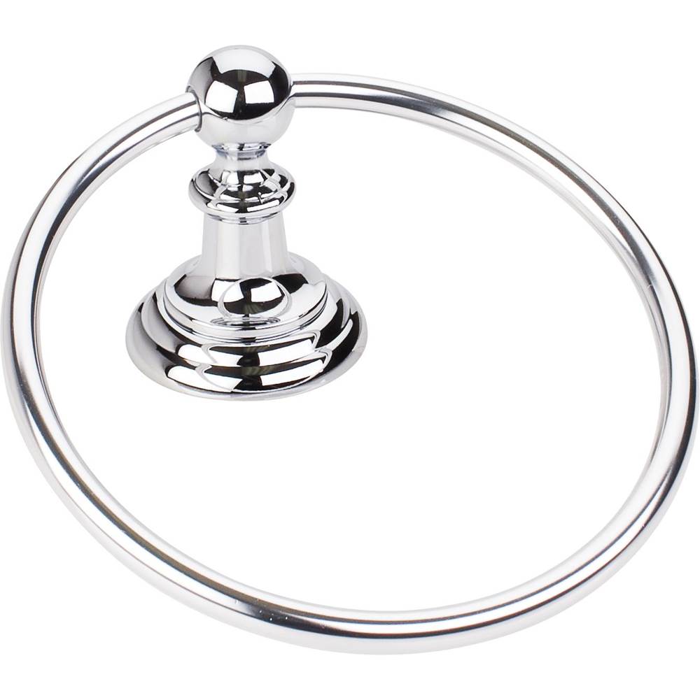 Hardware Resources Fairview Polished Chrome Towel Ring - Contractor Packed