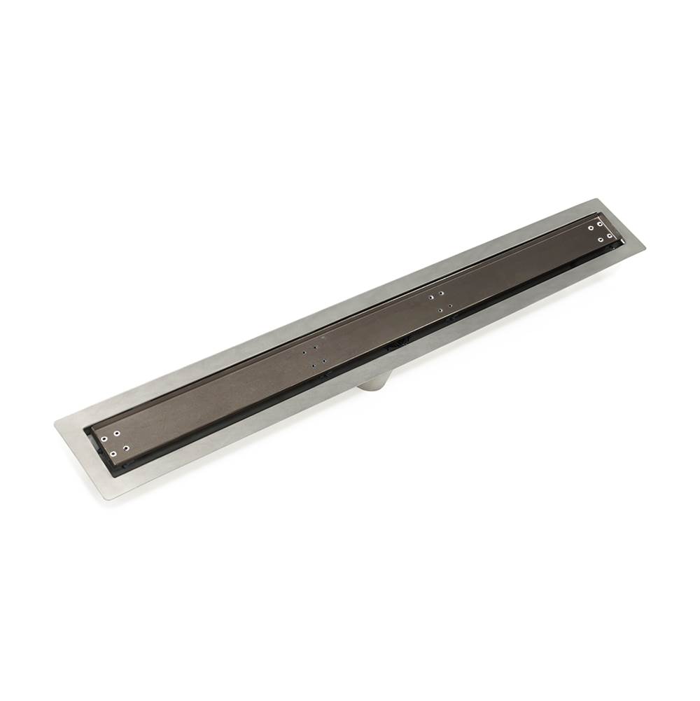 Infinity Drain 42'' FF Series Complete Kit with Tile Insert Frame in Oil Rubbed Bronze