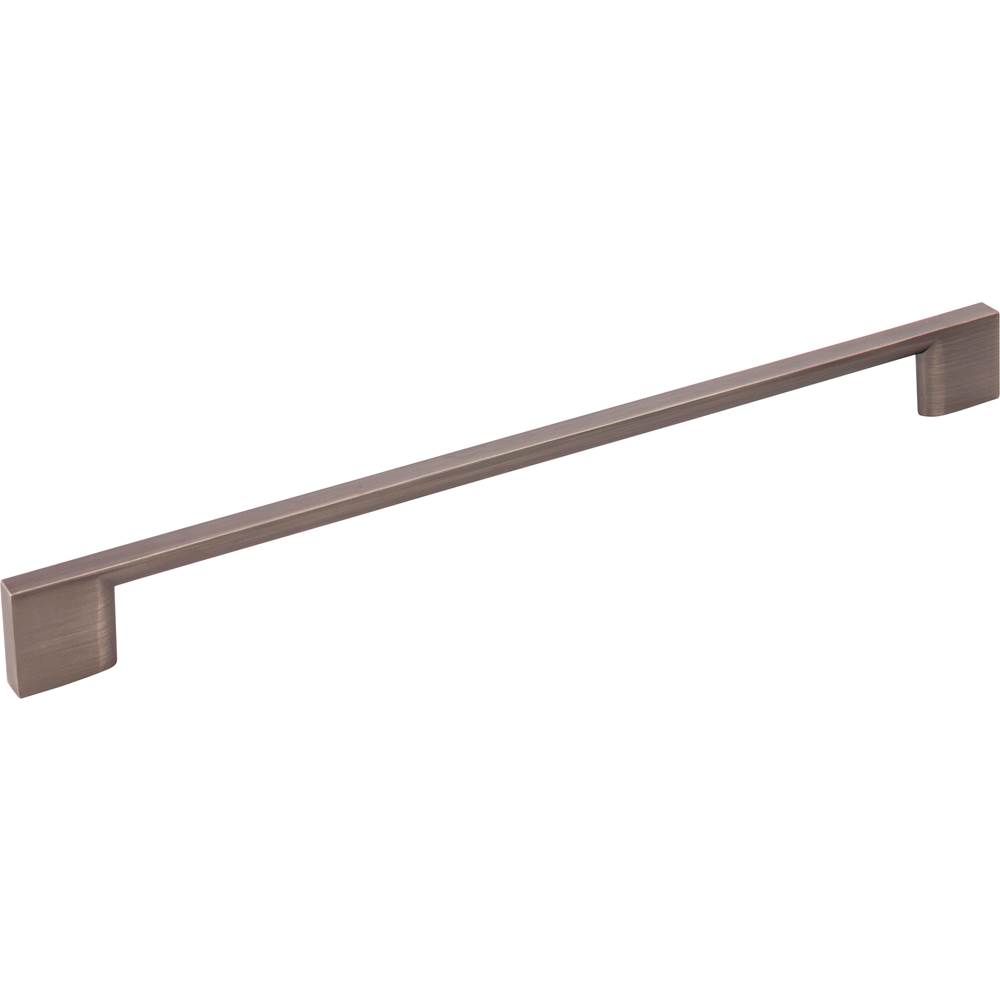 Jeffrey Alexander 256 mm Center-to-Center Brushed Pewter Square Sutton Cabinet Bar Pull