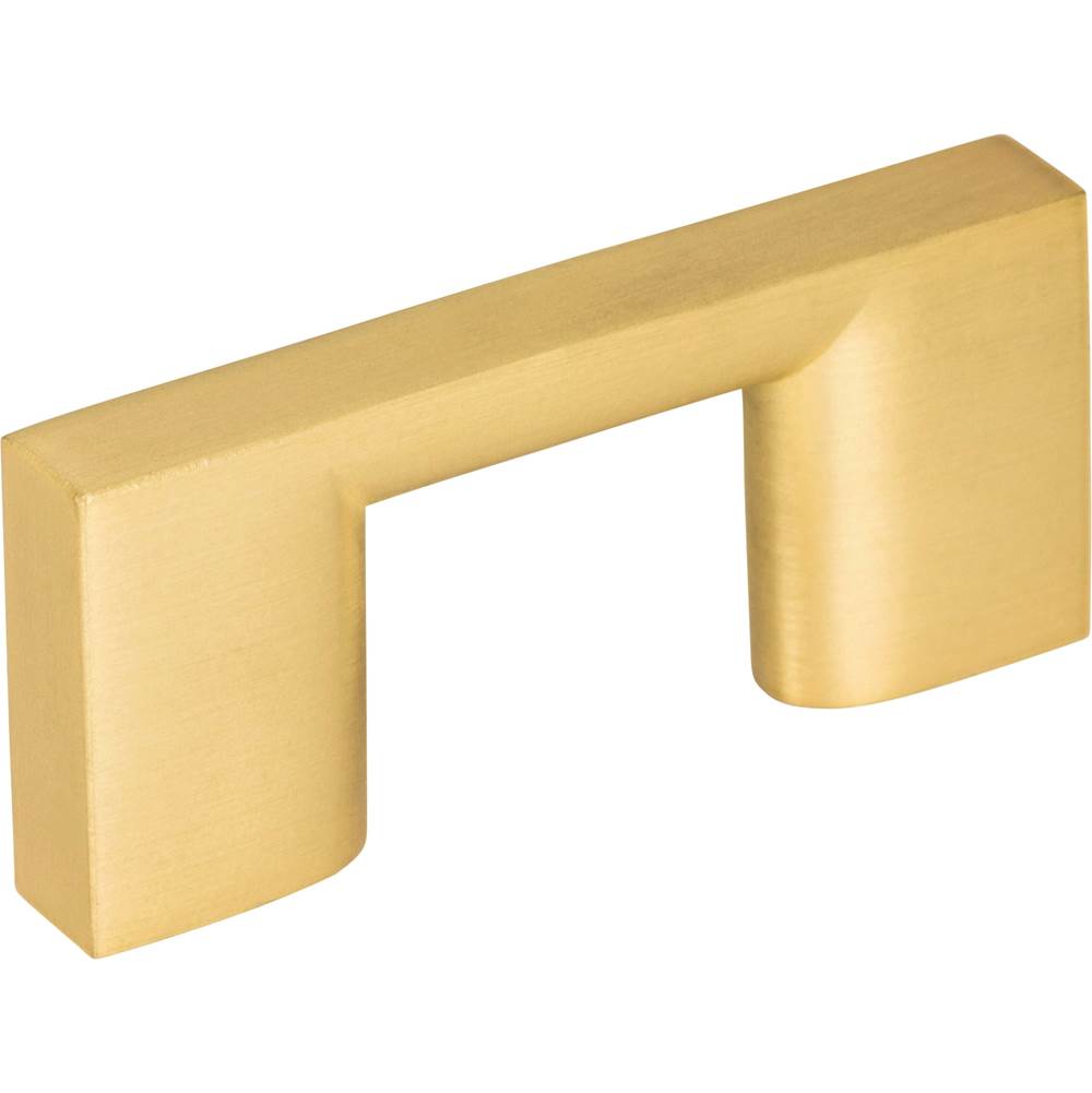 Jeffrey Alexander 32 mm Center-to-Center Brushed Gold Square Sutton Cabinet Bar Pull