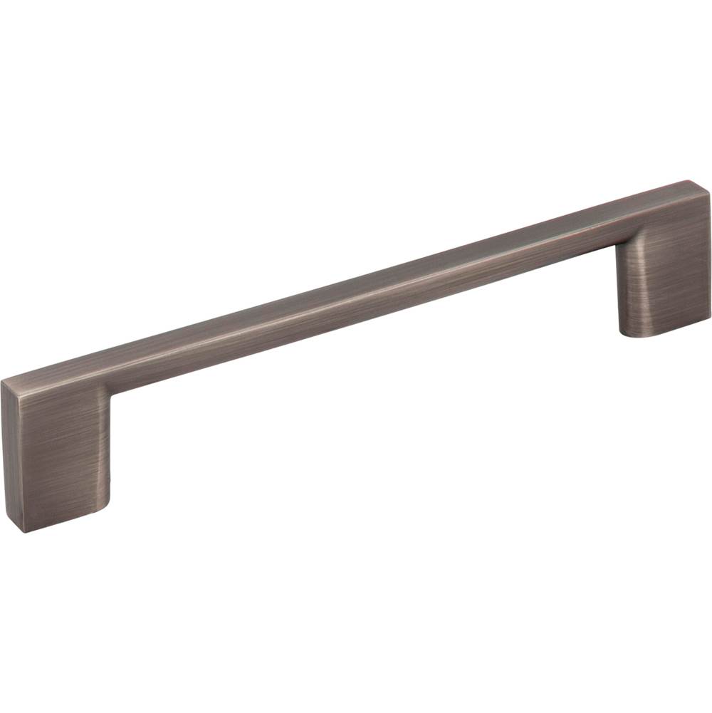 Jeffrey Alexander 128 mm Center-to-Center Brushed Pewter Square Sutton Cabinet Bar Pull