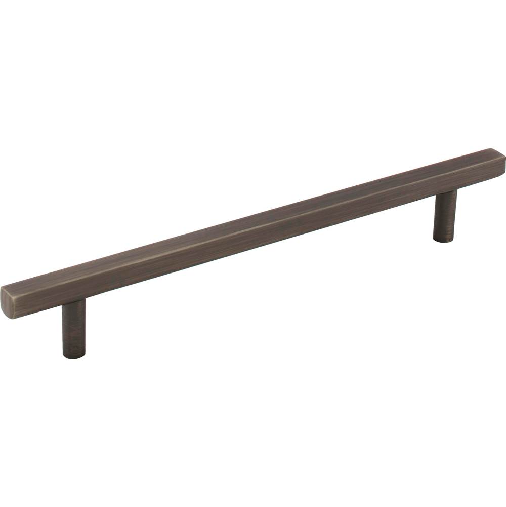Jeffrey Alexander 160 mm Center-to-Center Brushed Pewter Square Dominique Cabinet Bar Pull