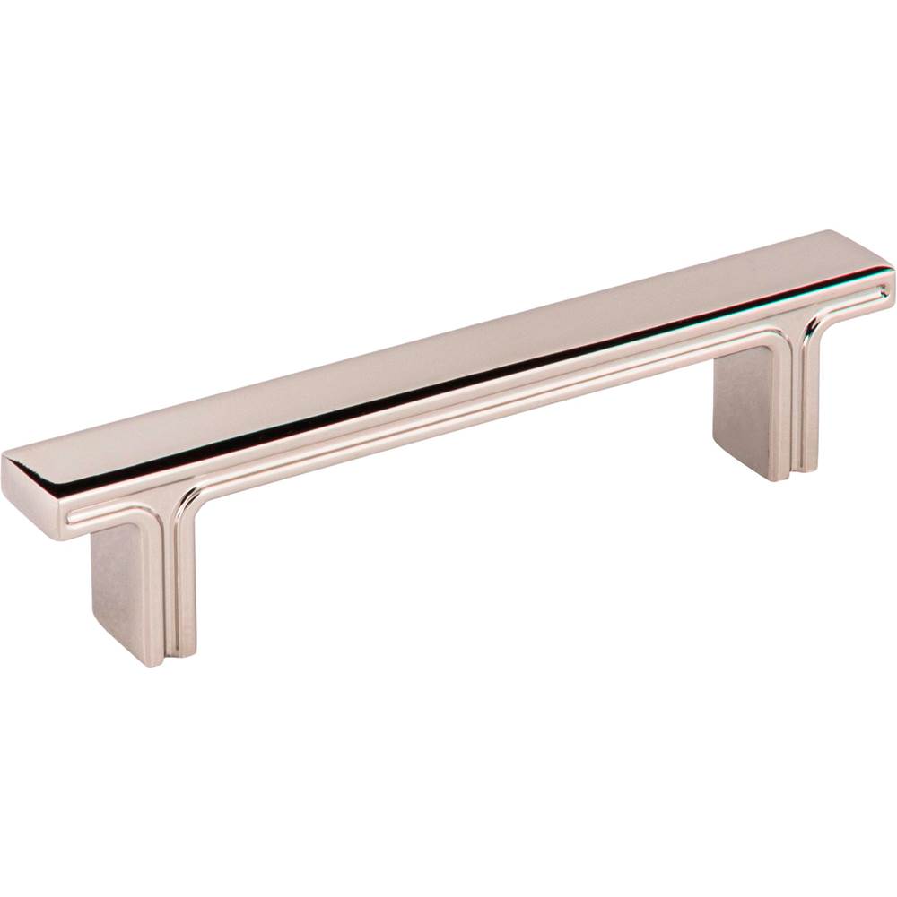 Jeffrey Alexander 96 mm Center-to-Center Polished Nickel Square Anwick Cabinet Pull