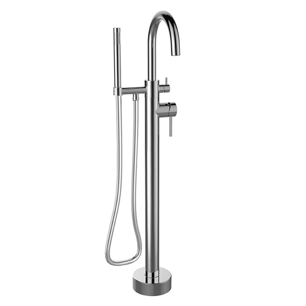 Latoscana Elba Free-Standing Floor-Mounted Tub Filler With 2.0 Gpm Hand Shower In Chrome
