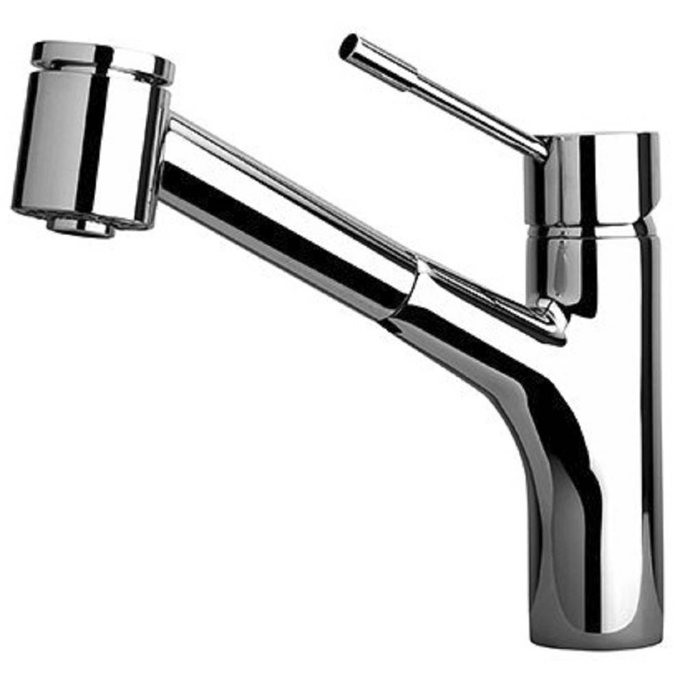 Latoscana Elba single handle pull-out kitchen faucet with 2 function sprayer (stream/spray) in Chrome
