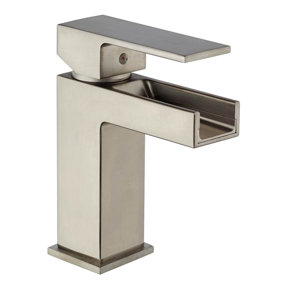 Latoscana Dax Waterall Single Handle Lavatory Faucet In Brushed Nickel