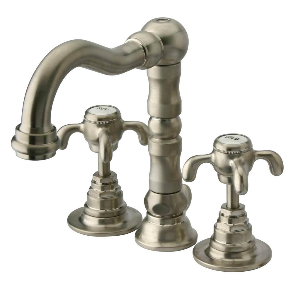 Latoscana Ornellaia Mini-Widespread Lavatory Faucet With Cross Handles In Brushed Nickel