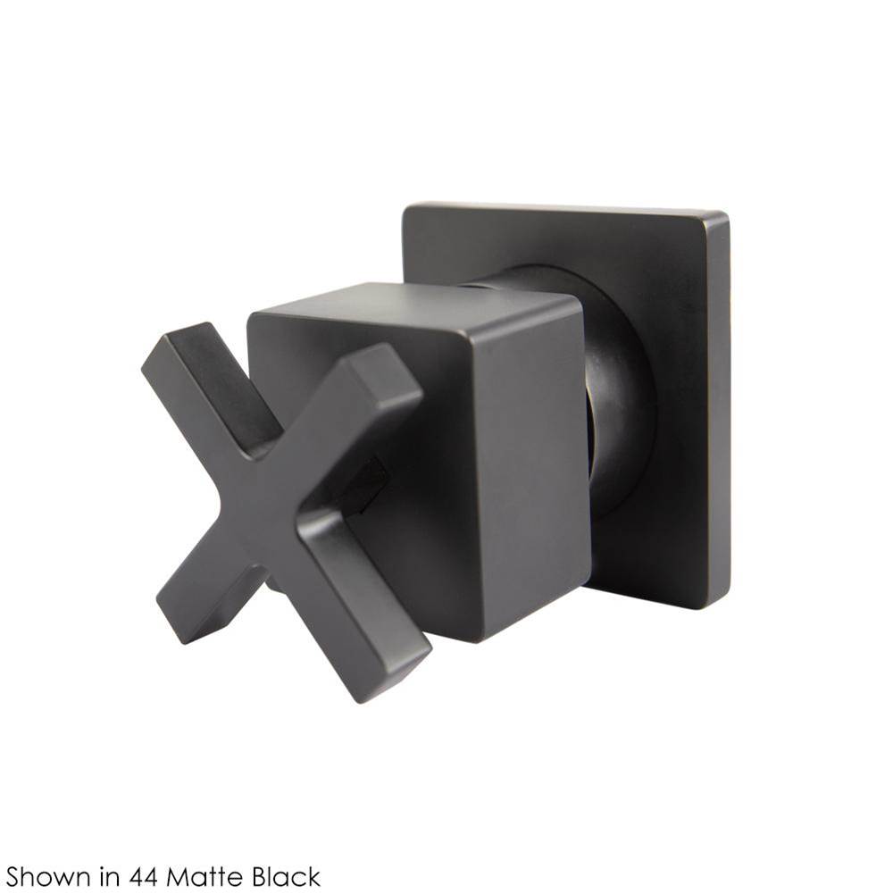 Lacava TRIM ONLY - 2-Way diverter valve GPM 10 (43.5 PSI) with square back plate and cross handle