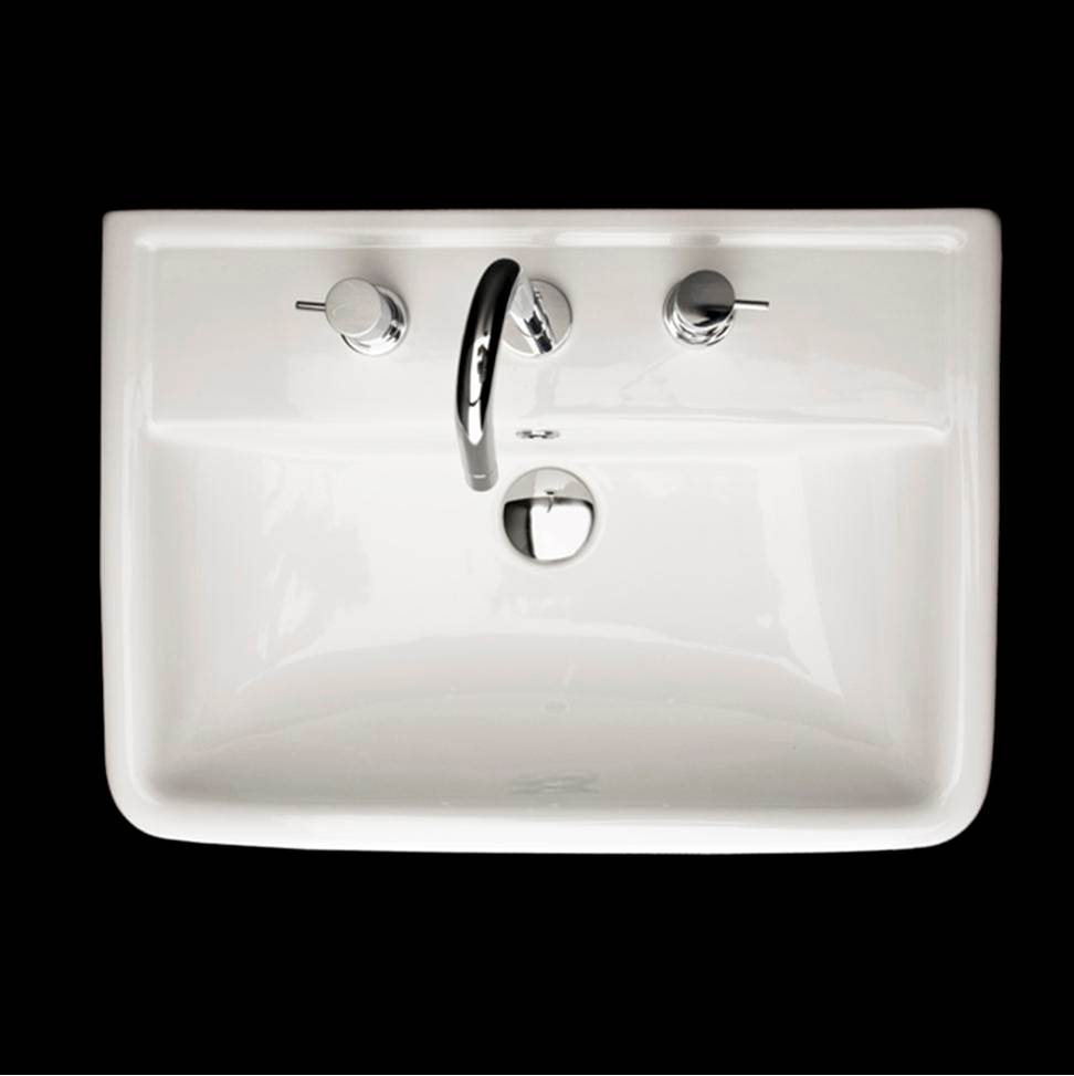Lacava Wall-mount porcelain Bathroom Sink with an overflow