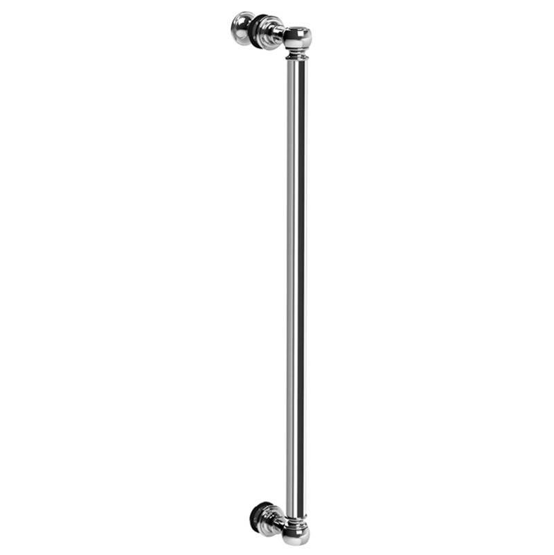 Lefroy Brooks Classic 20'' Shower Door Handle With Single & Double Mounting Kit, Polished Chrome