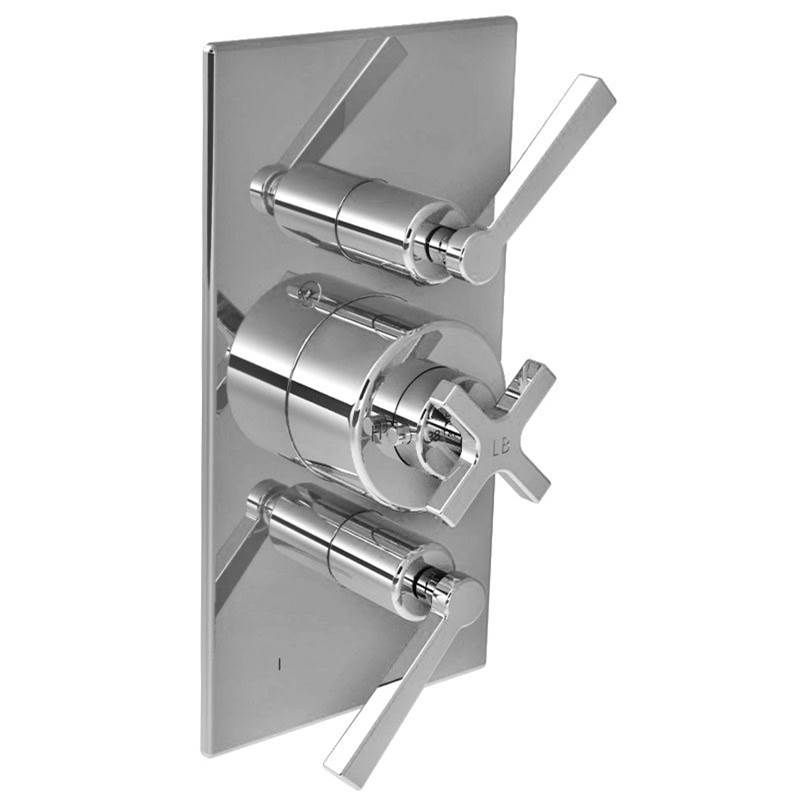 Lefroy Brooks Fleetwood Thermostatic Trim With Integrated Flow Control & Two-Way Diverter To Suit M1-4203 Rough, Brushed Nickel