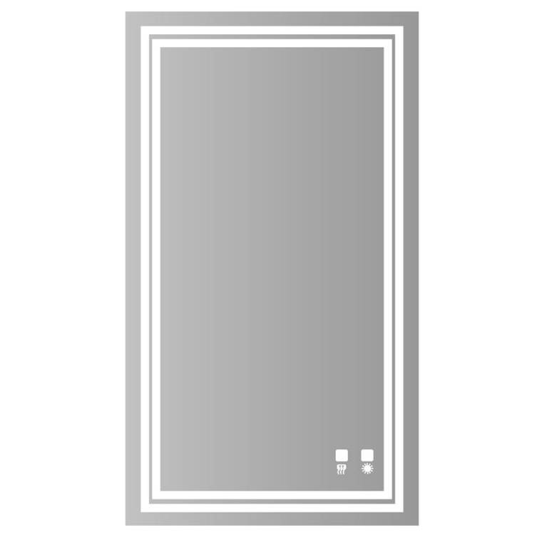 Madeli Zen Illuminated Slique Mirror, Mirror. 24'' X 30'' Lumentouch , On/Off Dimmer Switch. Defogger, Dual Installation