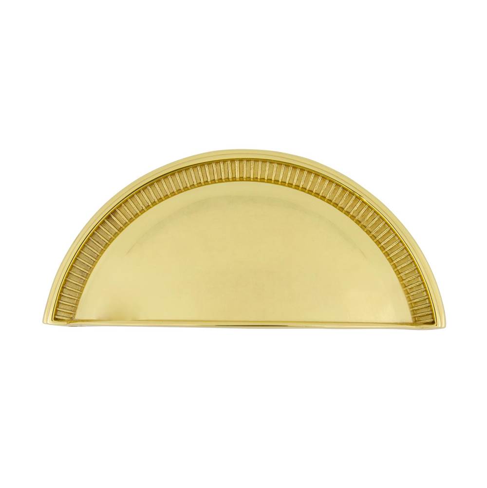 Nostalgic Warehouse Nostalgic Warehouse Cup Pull Soleil in Unlacquered Brass