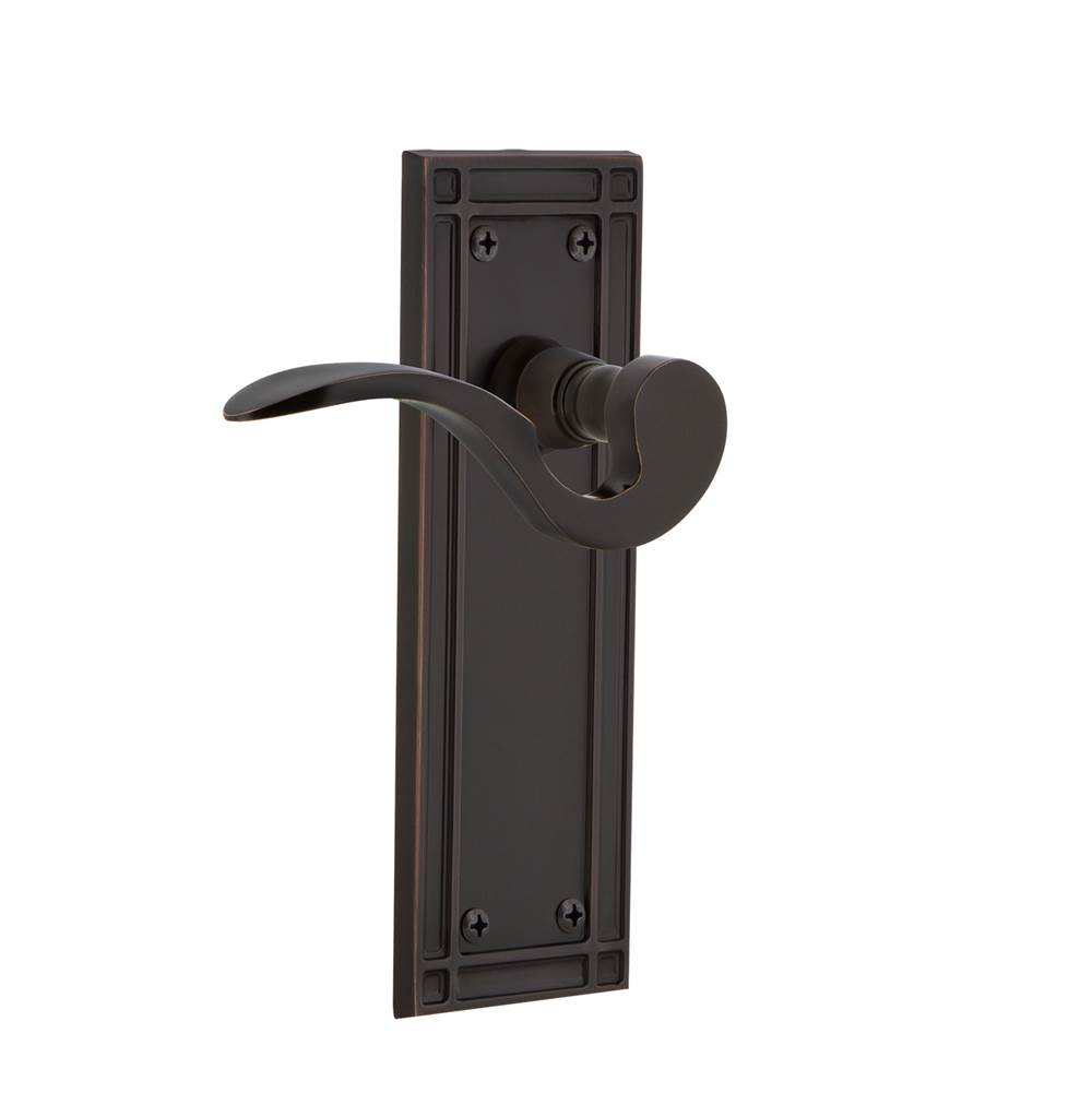 Nostalgic Warehouse Nostalgic Warehouse Mission Plate Privacy Manor Lever in Timeless Bronze