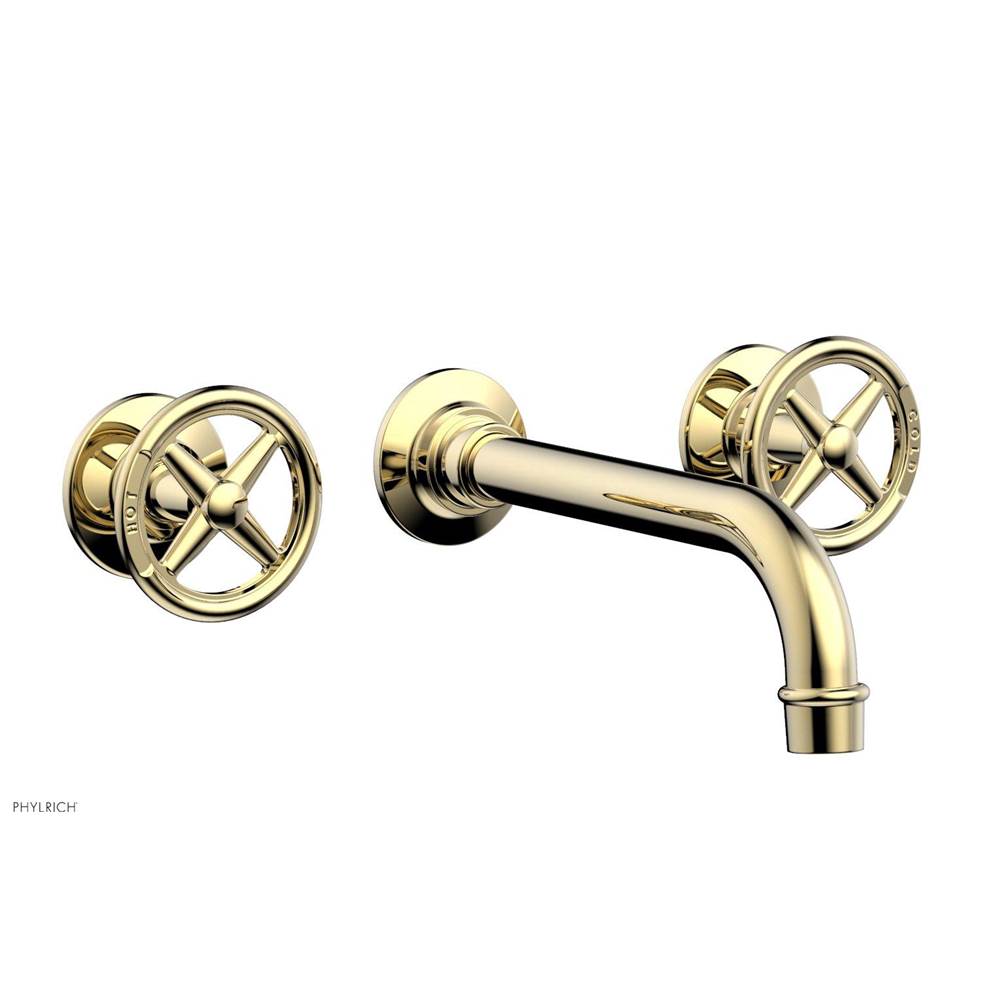 Phylrich Wall Lav Faucet Works, Cross Handles