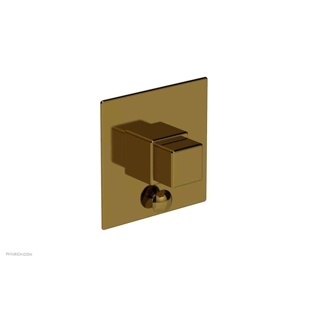Phylrich MIX Pressure Balance Shower Plate with Diverter and Handle Trim Set - Cube Handle 4-110