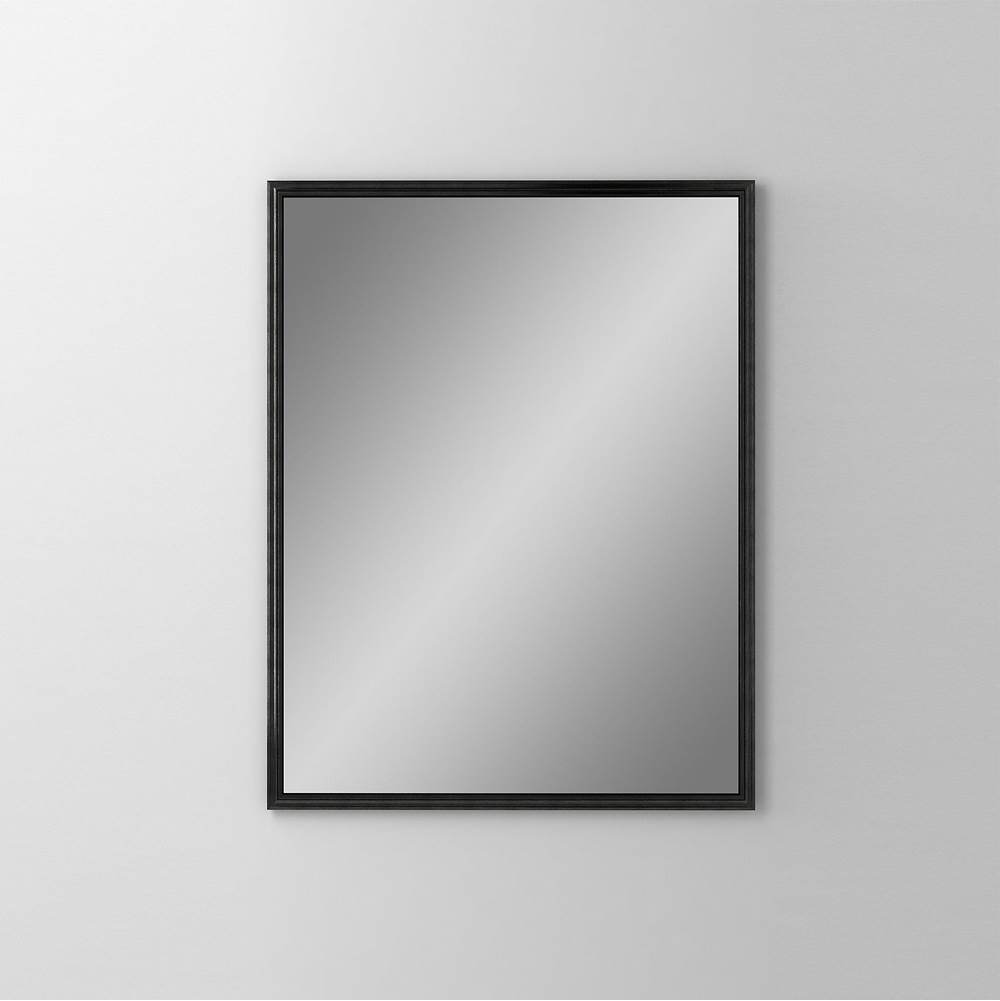 Robern Main Line Mirror, 24'' x 30'' x 1-5/8'', Rosemont Frame, Brushed Black