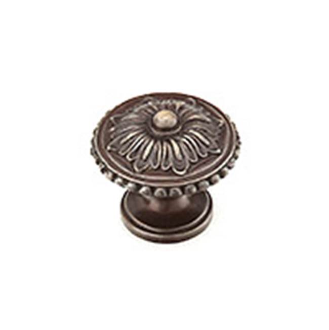 Schaub And Company Knob, Dark Antique Bronze, 1-1/4'' dia