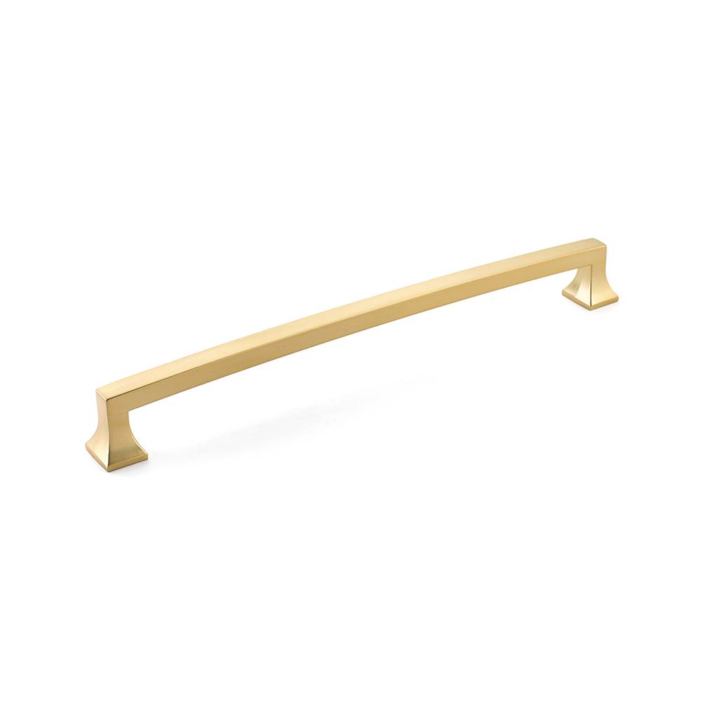 Schaub And Company Concealed Surface, Appliance Pull, Arched, Signature Satin Brass, 15'' cc