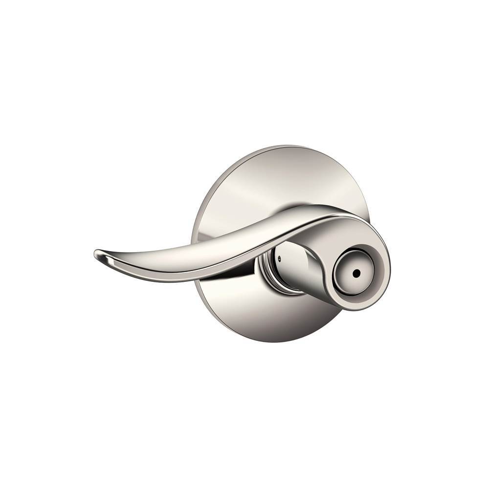 Schlage Sacramento Lever Bed and Bath Lock in Polished Nickel