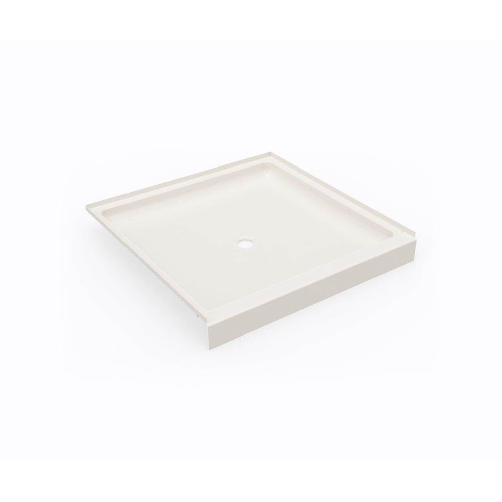 Swan SS-4242 42 x 42 Swanstone® Alcove Shower Pan with Center Drain in Bisque